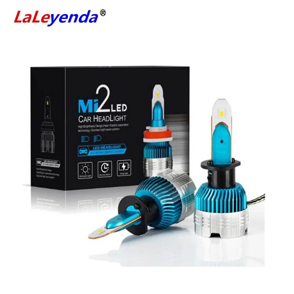 

LaLeyenda CSP H4 LED H7 H1 9005/HB3 9006/HB4 H11/H8 9012/HIR2 Headlights MI2 56W 6000LM 6500K Fog Light front bulbs 4x4 SUV 12V