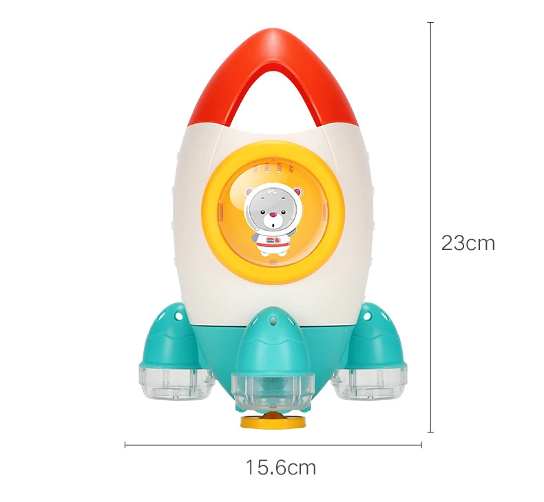 Детская игрушка для купания ракета вода спрей вращающийся спрей детские пляжные игрушки Ванная комната Cartoo Ванна Душ вода игрушка для