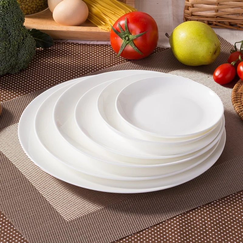 Керамическая креативная посуда простые тарелки поднос для завтрака дома белый костяной фарфор стейк тарелка новая тарелка модная посуда тарелки