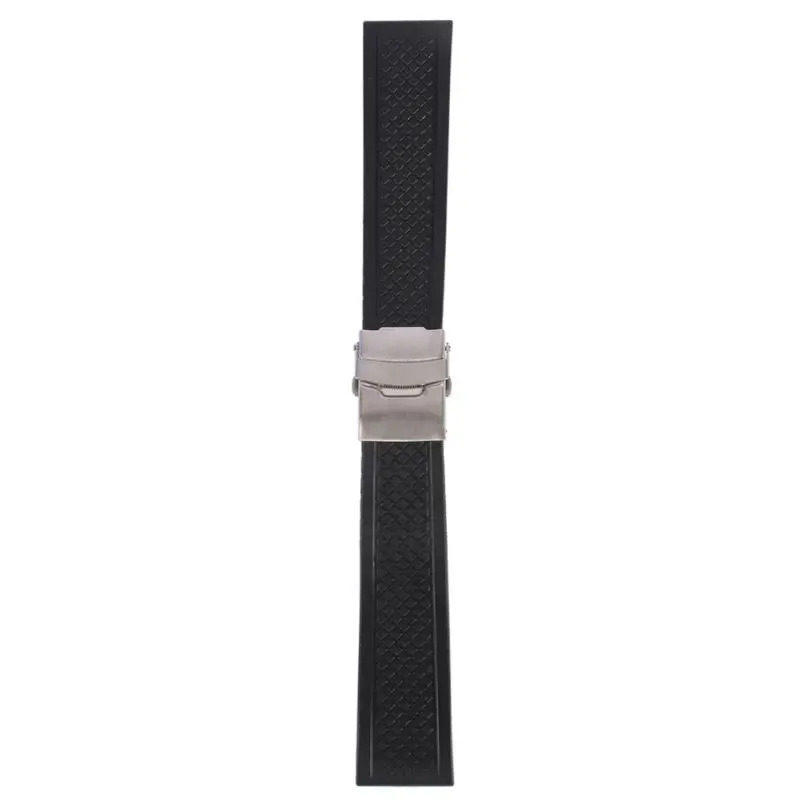 Watchband For Wristwatch Silicone Rubber Watch Strap Band Deployment Buckle Waterproof band Watchband For Wristwatch Silicone Rubber Watch Strap Band Deployment Buckle Waterproof band