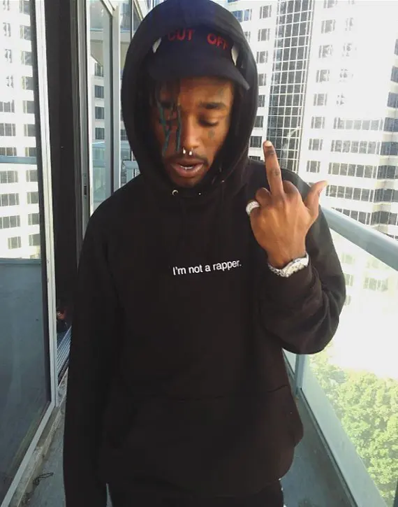 Толстовка Sugarbaby I'm not a Rapper 21 savage худи с длинным рукавом хипстерские повседневные