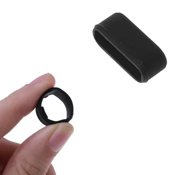 

Belt Loop Silicone Buckle Fastener Ring Connector Replacement Black for Garmin Vivosmart HR HR+