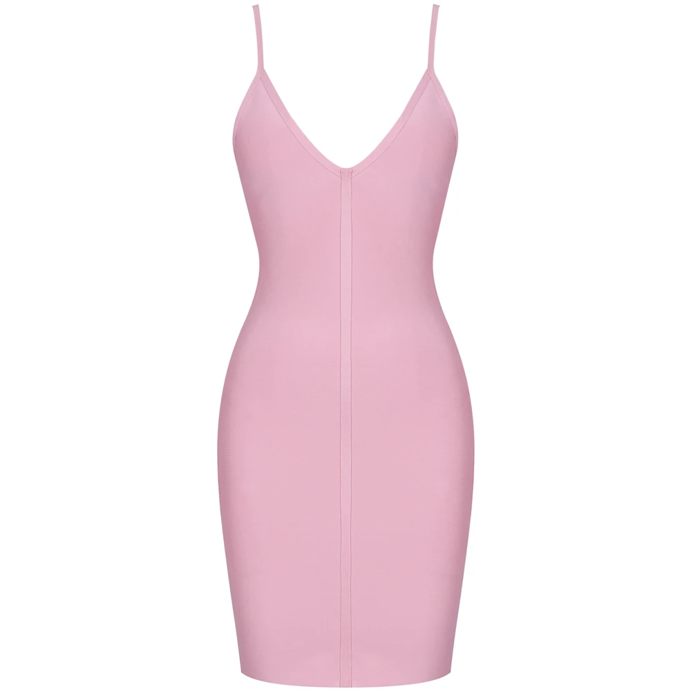 Ocstrade, Vestido, Бандажное платье, модная одежда для женщин, Персиковое, с глубоким вырезом, сексуальное мини Бандажное платье, облегающее, вечерние, Клубное платье