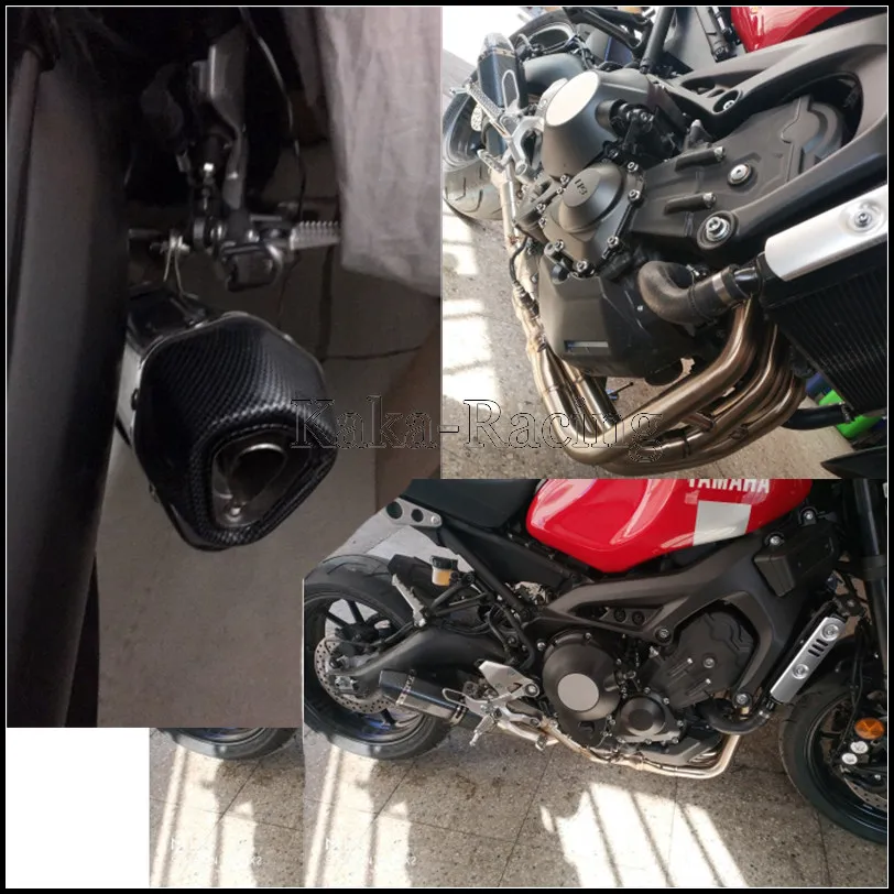 MT-09 FZ-09 Motorcycle Akrapovic Exhaust Muffler Full System Slip-on modified Pipe For Yamaha MT09 FZ09