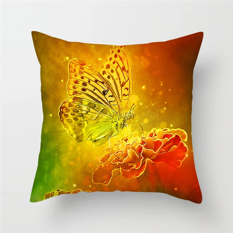 

Fuwatacchi Throw Pillow Cushion Cover Flower Plant Print Office Lumbar Pillow Case Living Room Wedding Decoration Pillow Cover