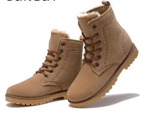 

SURGUT Brand 2016 Fashion Winter Shoes Women's Winter Suede Boots For Men Ladies Snow Boot Botines Mujer Chaussure Femme