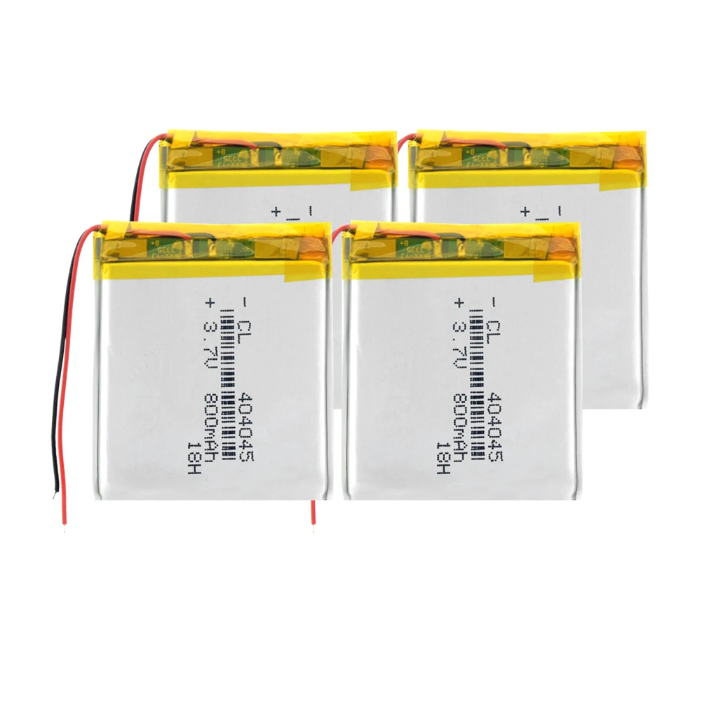 4 Pcs 404045 800mAh литий-ионная аккумуляторная батарея Lipo ячеек литий-полимерная батарея для MP3 MP4 gps электрическая игрушка DVD Камера - Цвет: 4 Pcs