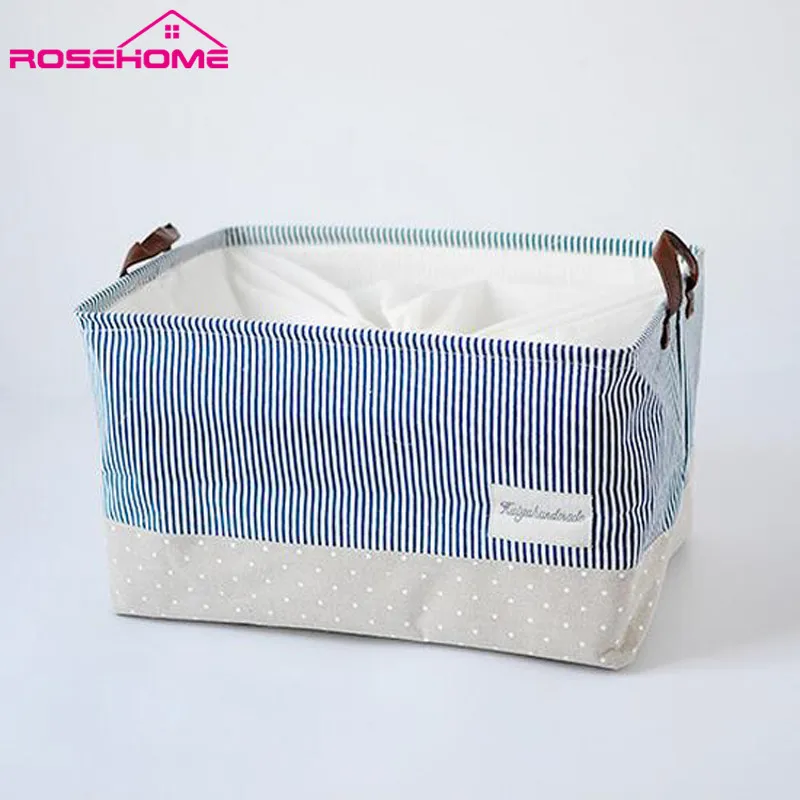 

High Quality Flax Color Convenient Folding Children's Toy Books Sundries Shoes Clothing Storage Box Toy Finishing Box