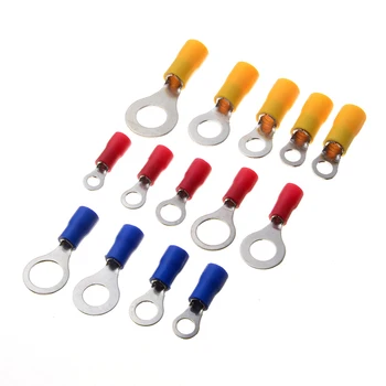 

650PC Red/Blue/Yellow Assorted Insulated Terminals Electrical Wire Cable Crimp Butt Ring Terminals Connector Assortment Kit