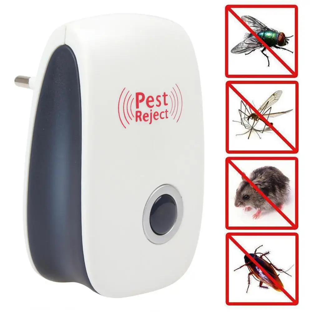 

Ultrasonic Pest Reject Repeller Pest Control Electronic Anti Rodent Insect Repellent Mole Mouse Cockroach Mice Mosquito Killer
