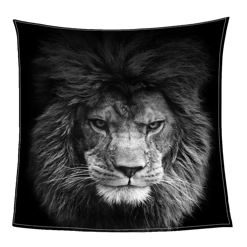 Художественное бархатное плюшевое одеяло на кровать, покрывало с изображением Льва, Бога в небе, постельные принадлежности, Cobertor Para Inverno