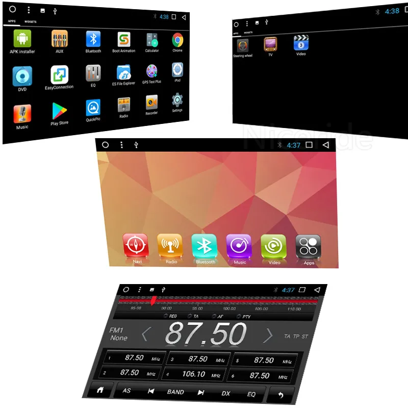 Clearance For 2010 2011-2015 Mitsubishi ASX Car Multimedia player 2 DIN Android 7.1 GPS Navigation radio stereo 26