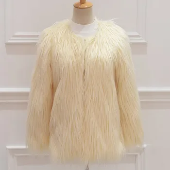 

2017 autumn and winter new long-sleeved fur fur coat female long female coat was thin wild fashion