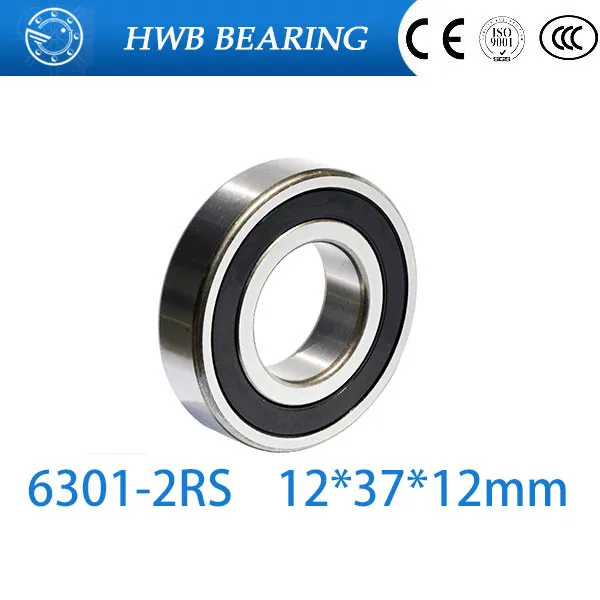 Cuscinetti A Sfere 6301 2Rs Gola Profonda Sigillati In Gomma - Foto 3