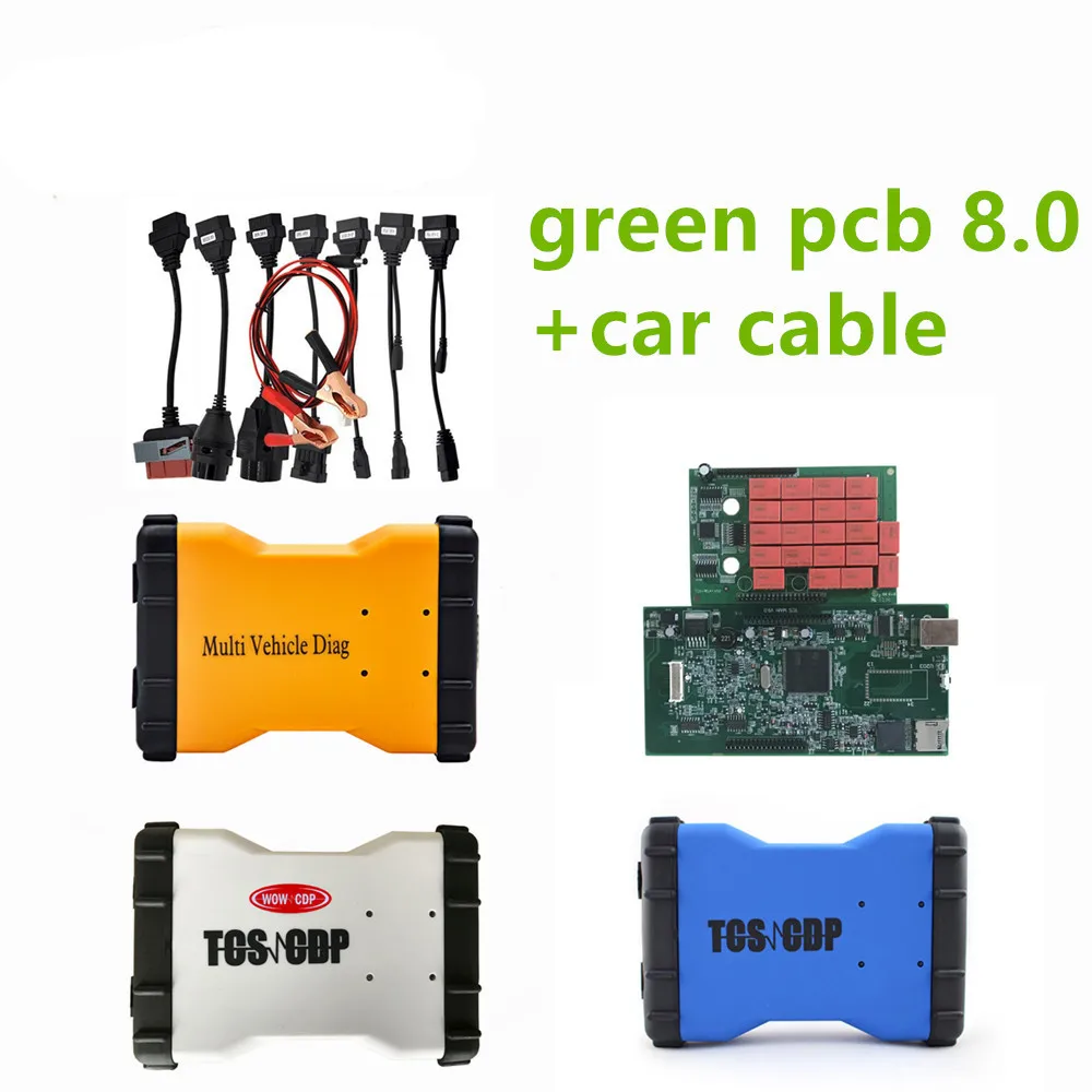 

DHL 2016.0 newest software tcs cdp pro plus obd obd2 scan 2015.3 with keygen for car diagnostic tool +full 8 set car cables