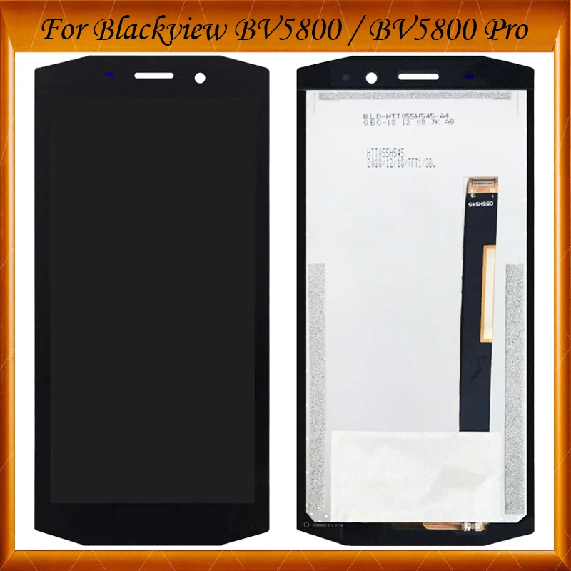 Tanie 5.5 cal dla Blackview BV5800 BV5800 PRO wyświetlacz LCD + ekran dotykowy Digitizer testowane OK dotykowy zgromadzenie Digitizer dla BV 5800 LCD