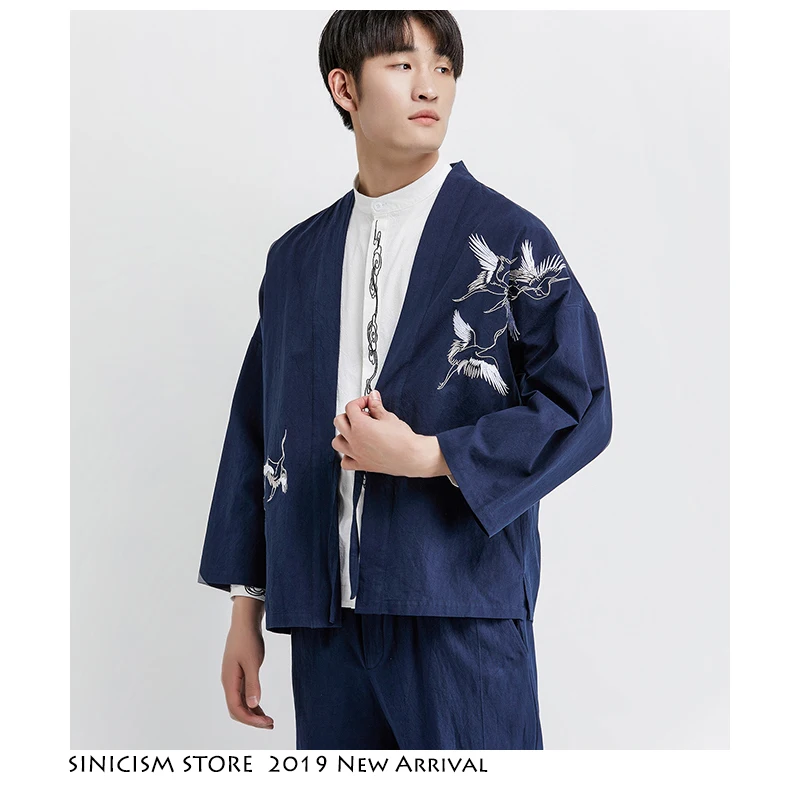 Sinicism Store Chinese Style Men Streetwear Jacket 2019 Mens Kimono Trench Coat Mens Solid Casual Cotton Harajuku Male Clothing Sinicism Store Chinese Style Men Streetwear Jacket 2019 Mens Kimono Trench Coat Mens Solid Casual Cotton Harajuku Male Clothing