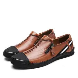 Times/Новая мужская повседневная обувь в римском стиле из натуральной кожи, удобная модная мужская обувь, HH-752