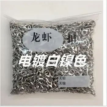 

500Pcs 16mm Lobster Clasps Hooks Components For Jewelry Making Necklace Bracelet DIY Jewelry D304