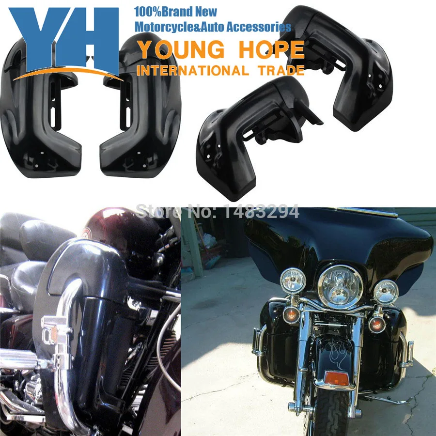 

Motorcycle Leg Fairings Kit Lower Vented Leg Protector Decorative Fairing Fits fits for Harley Touring Road King Electra Glide F
