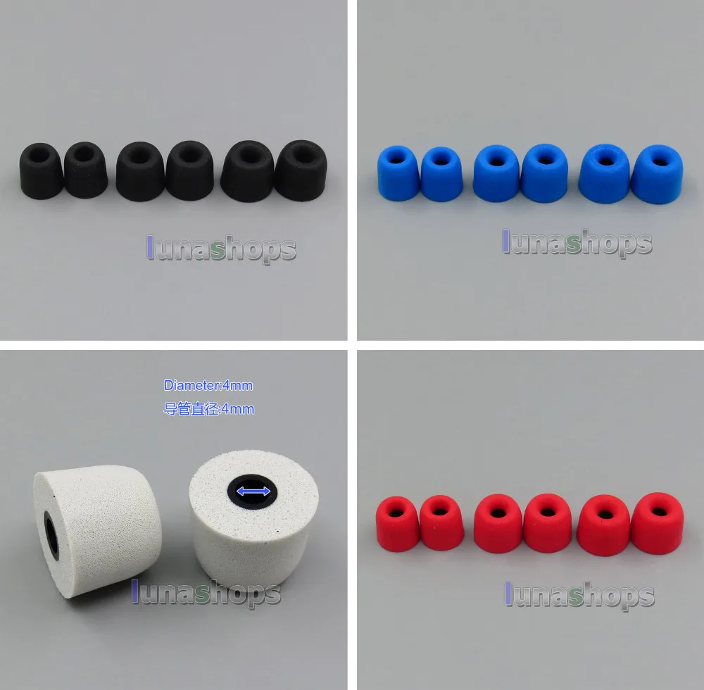 LN005201 Earphone Foam Tips With 4mm Plastic Tube For Nuforce JVC