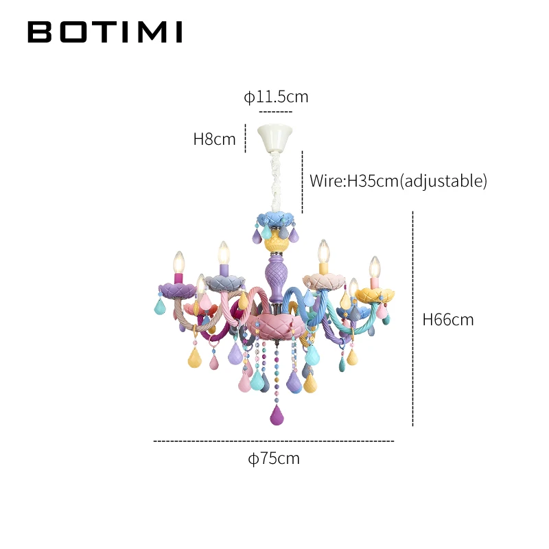 BOTIMI, новое поступление, люстра для гостиной, современный хрустальный блеск, люстры для спальни, красочная люстра, освещение, фойе, Lihgts