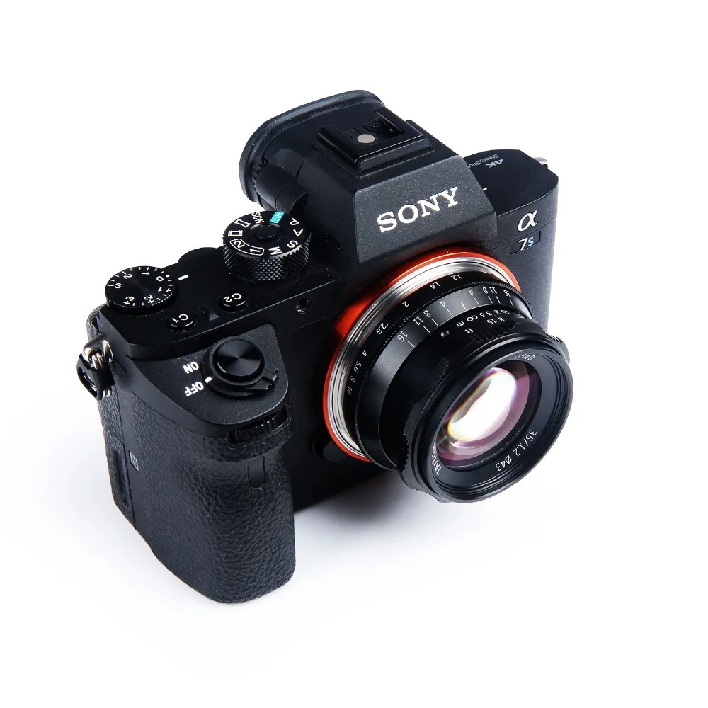 7 ремесленников 35 мм F1.2 ручной объектив для sony E-mount A7R A7S A6500 A7/Fuji X-T2 X-Pro2/Canon EOS-M M6/M4/3 беззеркальная камера