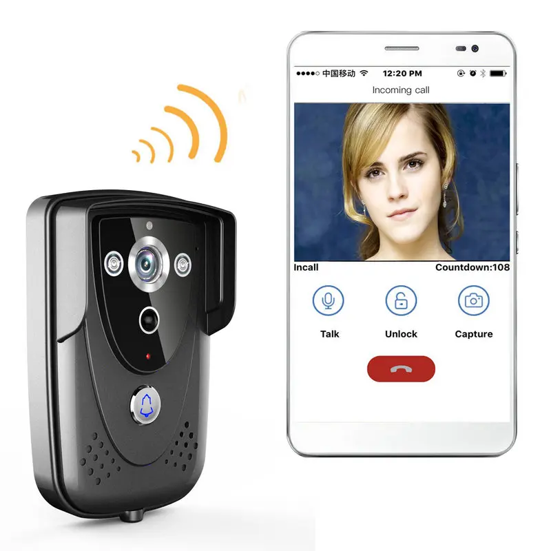 #*Cheap Mountainone WI FI Wireless Video Door Phone Doorbell Intercom With Night Vision waterproof IP55 Free Shipping Wifi doorbell