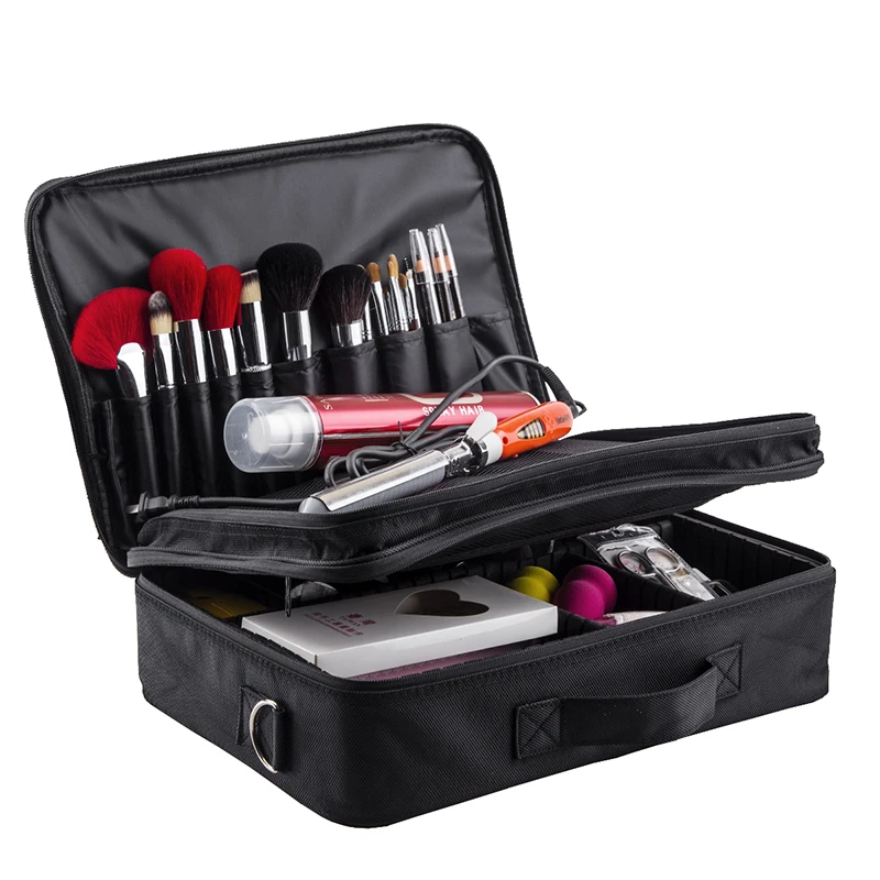 High Quality Large Capacity Women Professional Makeup Organizer Bolso Mujer Cosmetic Case Storage Bag Disassembly Suitcases