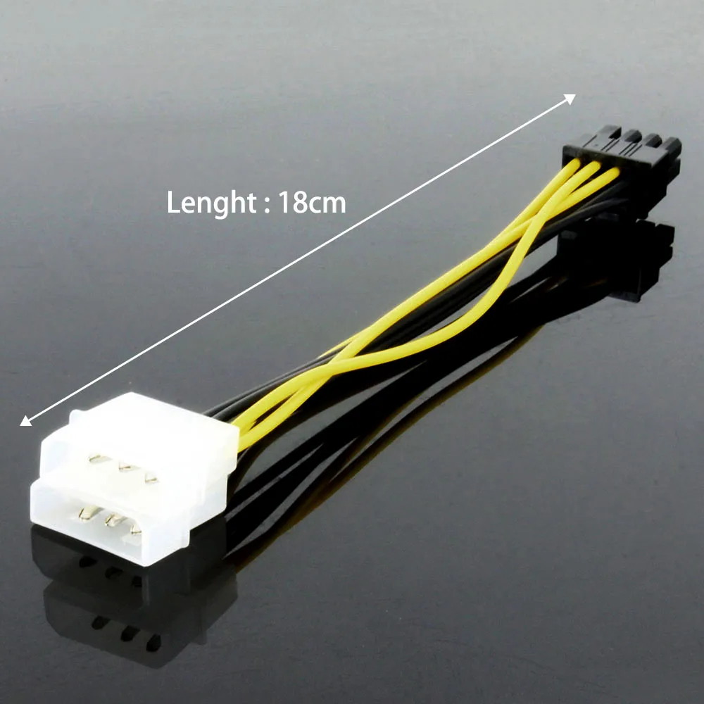 JONSNOW 8 контактный штекер на 2 IDE двойной 4 Molex Female PCI E внешняя Видеокарта адаптер