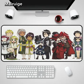 

Mairuige Japanese Anime Black Butler Sebastian Michaelis Ciel Reols Pattern Mousepad Large of Size Mouse Pad Computer Mouse Mat