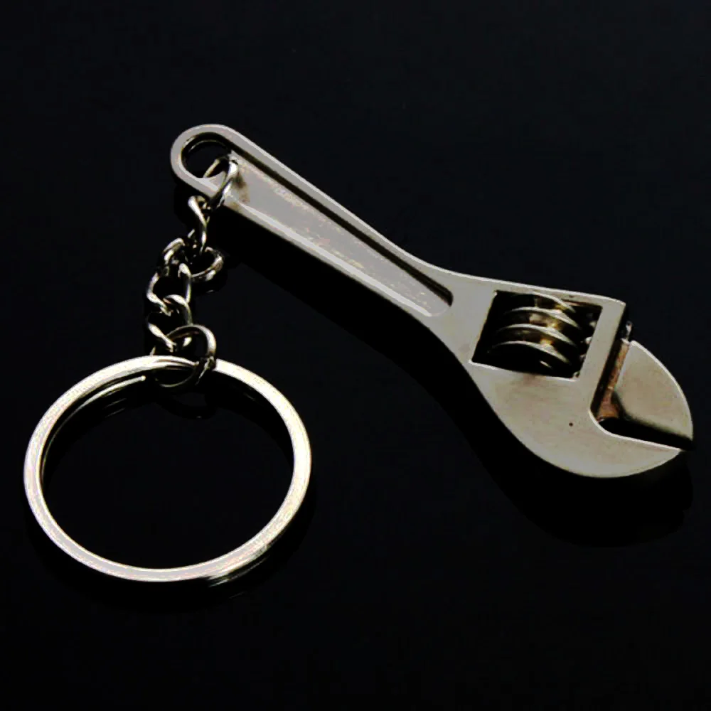 

Cute Keychains Metal Adjustable Tool Wrench Spanner Keyrings Creative Gift