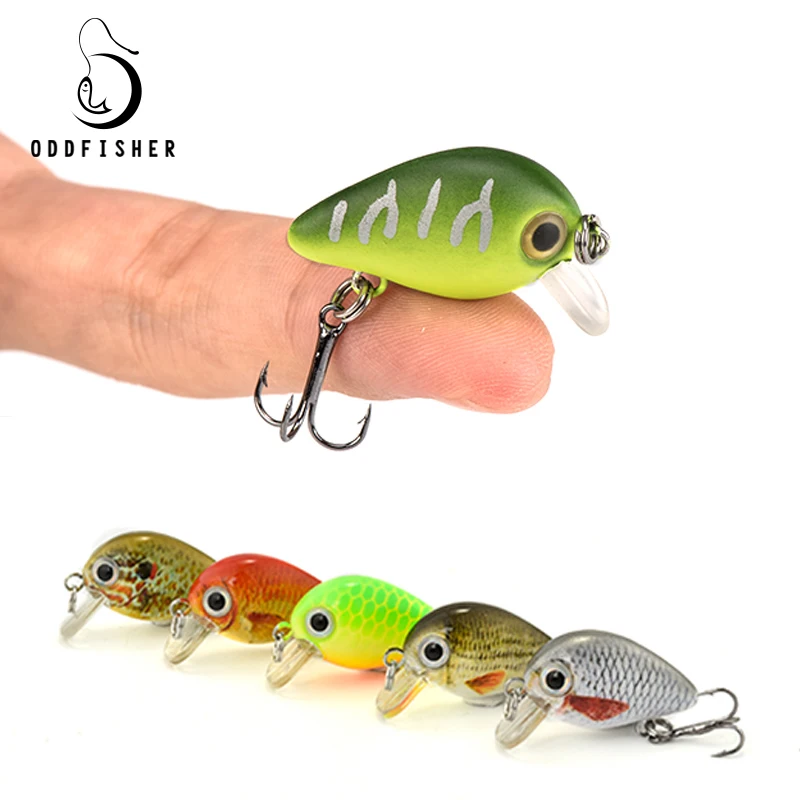 

5PCS/set Crankbait 1.8g 3cm Topwater 0.1-0.5m Wobbler Mini Crankbait hard lure Fly Fishing Lure fishing Wobbler with Plastic Box