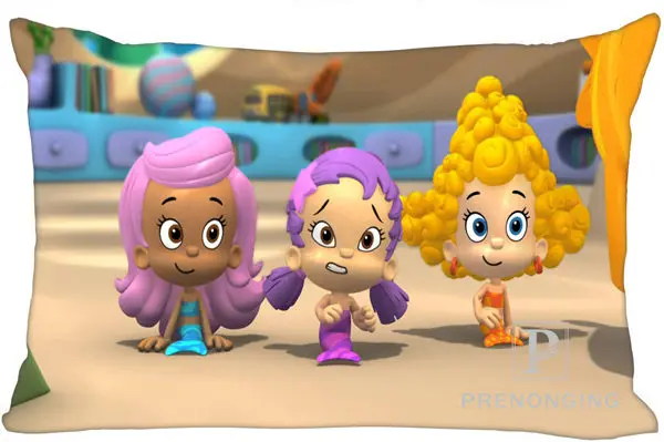 Лучшие наволочки на заказ Bubble Guppies молния на прямоугольную наволочку 35x45 см(с одной стороны)@ 180117-45 - Цвет: Pillowcases