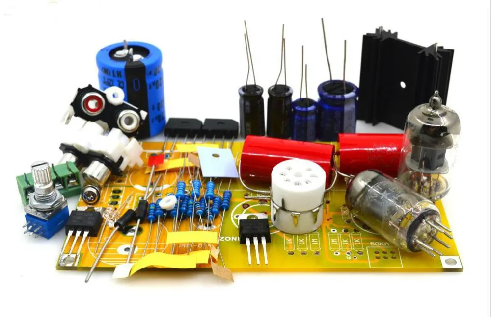 PRT 01A 6J1 ламповый усилитель DIY kit preamp стерео вакуумные трубки|Усилители мощности| |