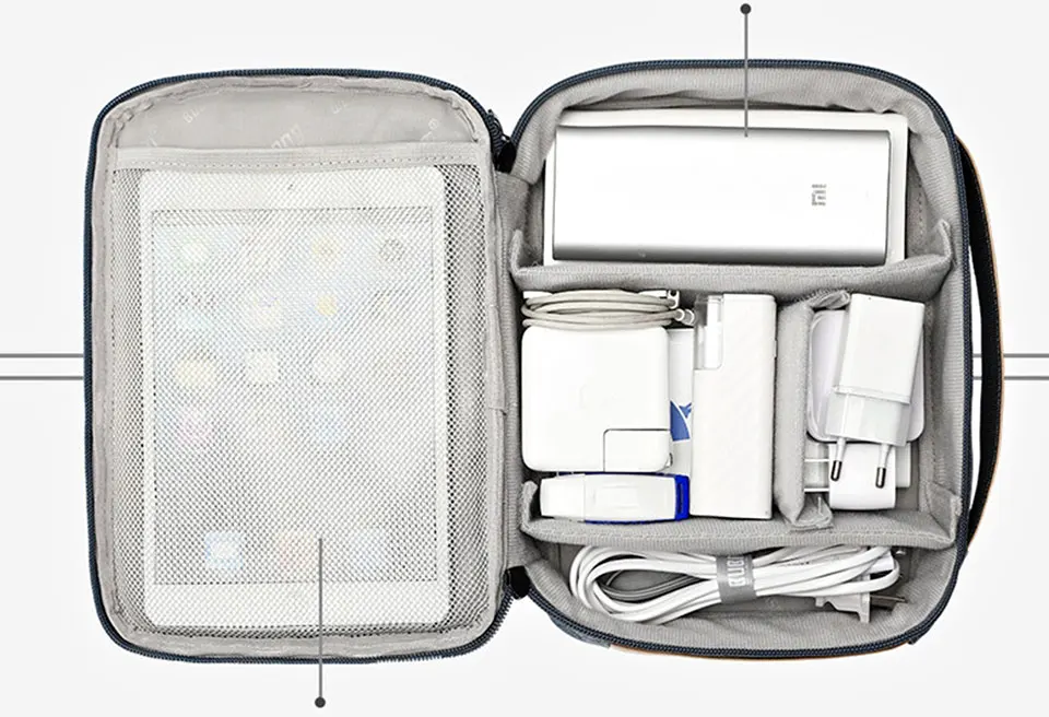 Многофункциональная большая сумка для хранения, универсальные дорожные электронные аксессуары, USB органайзер для наушников, унисекс, сумки для хранения данных