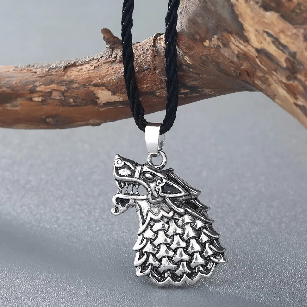 Kinitial винтажное мужское ожерелье Freki Wolf Of Odin Viking скандинавские ювелирные изделия