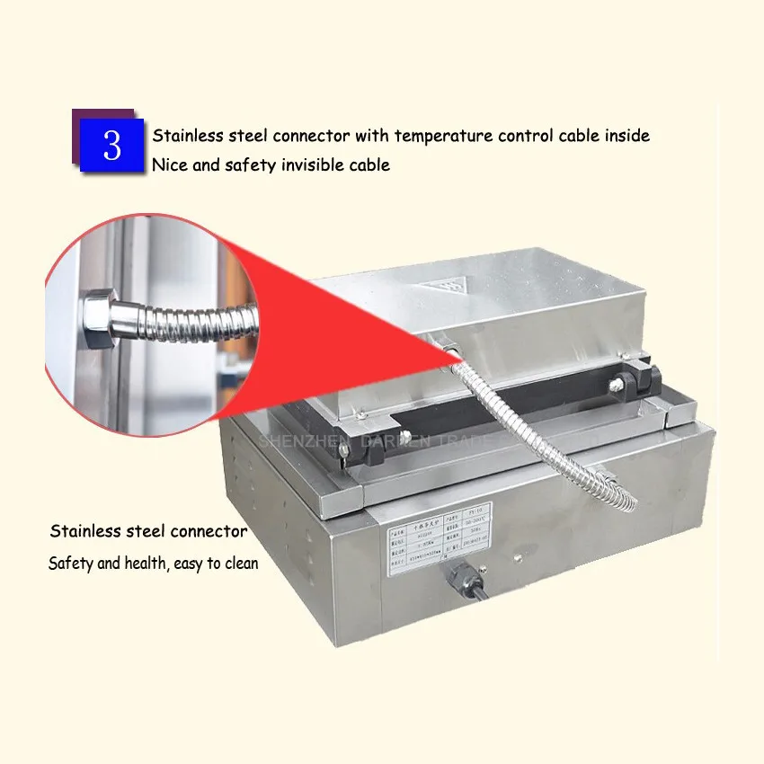 1 шт. FY-10 квадратный для вафельница вафли гриль печь торт/машина вафли/десять сетки вафельные машины