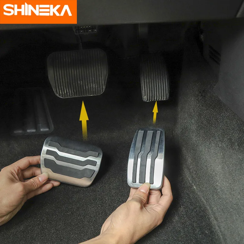 Педали SHINEKA для Ford F150 2009 2014 алюминиевые Нескользящие Топливные педали тормоза