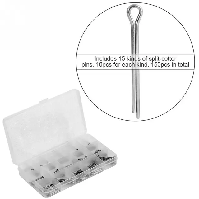aliexpress com buy 150pcs set fastening split pins m1 m3 15 kinds