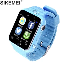 SIKEMEI Kids GPS Smart Watch Safe Watch Phone Location Finder Tracker Camera Anti-lost SOS Call Waterproof V7K for Android iOS SIKEMEI Kids GPS Smart Watch Safe Watch Phone Location Finder Tracker Camera Anti-lost SOS Call Waterproof V7K for Android iOS