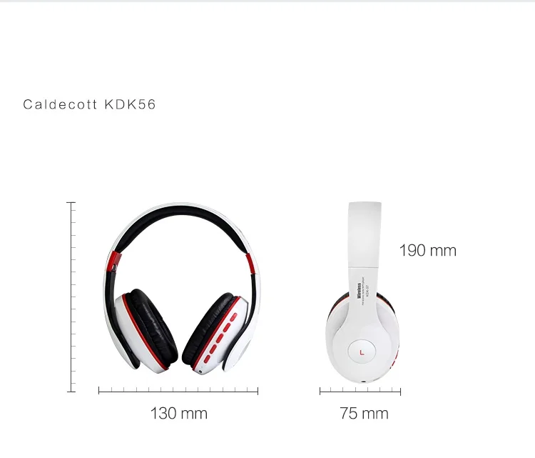MagiftK57 Wireless Bluetooth Headphones Support FM Radio TF Card 3.5mm Audio cable Wired Headset CVC6.0 for Xiaomi (10)
