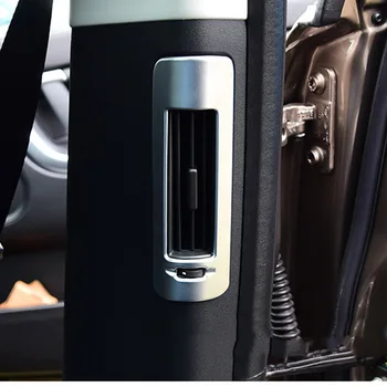 

For Land Rover Discovery Sport 2015 2016 2017 ABS Matte Interior Rear Back B Pillar Air Vent Cover Car Decorative Trim 2pcs