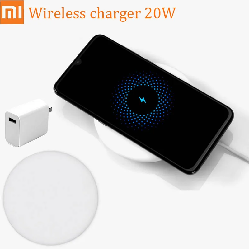 Оригинальное Беспроводное зарядное устройство Xiaomi 27 Вт штепсельная вилка 20 макс.