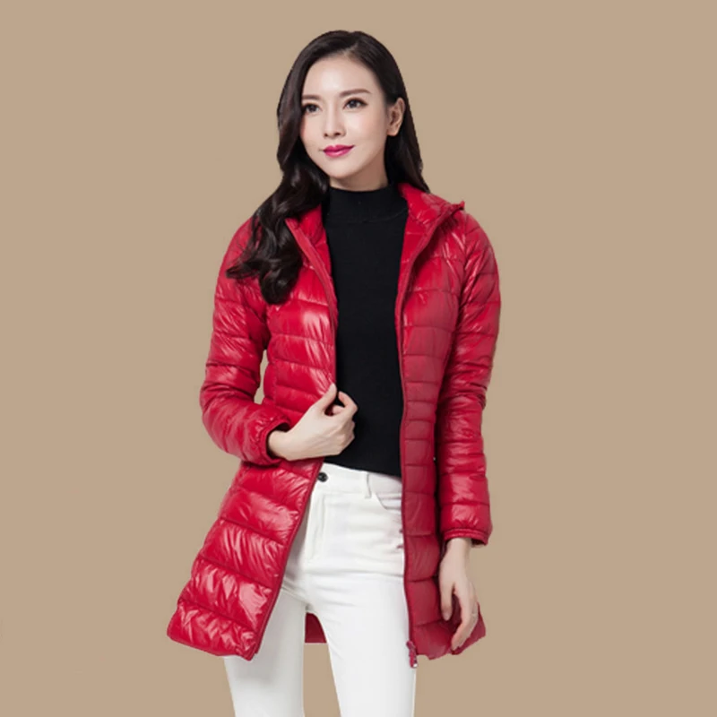 Le Plus rose purple Section Moyenne Black red Femmes La lake D'hiver Survêtement Bas red Chaud Couleur 2018 champagne Vers army Red Veste Nouvelle Capuchon Taille Longue Green Ll644 Blue navy Wine À Mince wXPc4