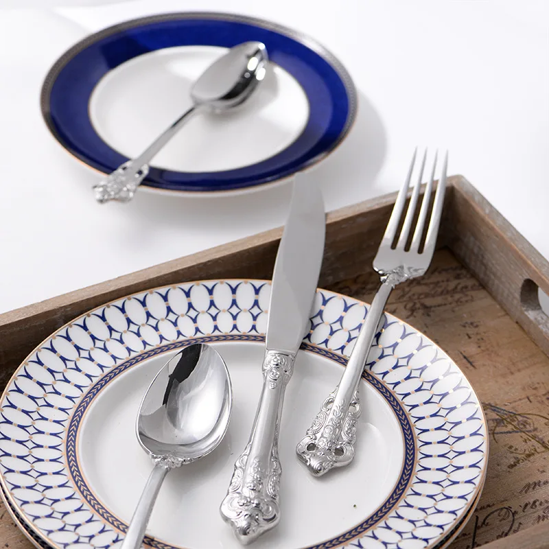 Stainless steel cutlery set  (6)