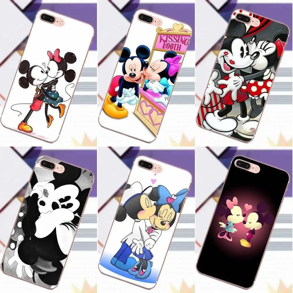 

Kissing Mickey Minnie Mouse For Sony Xperia Z Z1 Z2 Z3 Z4 Z5 compact Mini Premium M2 M4 M5 T3 E3 E5 XA Soft Case Protective