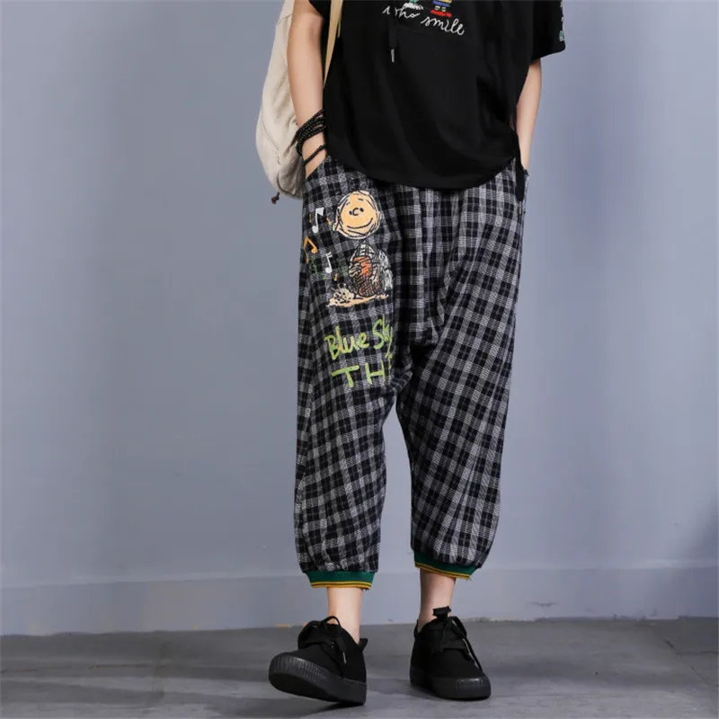 Boo Ace Summer Vintage Womens Harem Sweatpants Baggy Hip Hop Pants Free Size YF01715 | Женская одежда