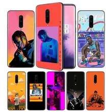 travis scott astroworld Soft Black Silicone Case Cover for OnePlus 6 6T 7 Pro 5G Ultra-thin TPU Phone Back Protective