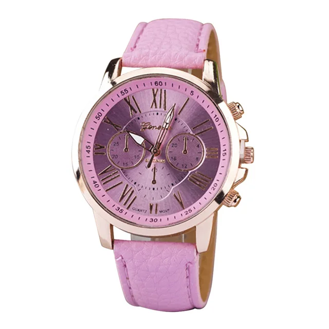 2018 Fashion Couple Watches Candy Color Roman Numerals PU Band Analog Quartz Wat 2018 Fashion Couple Watches Candy Color Roman Numerals PU Band Analog Quartz Wat